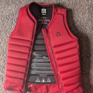 Women Red Follow Impact Vest